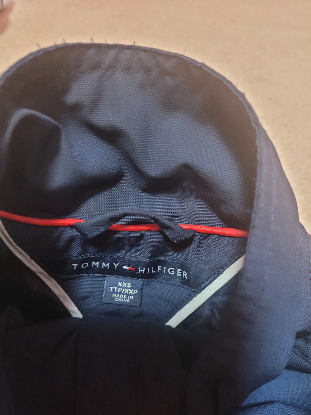 Tommy Hilfiger Women's Navy Jacket - Classic Quilted Design